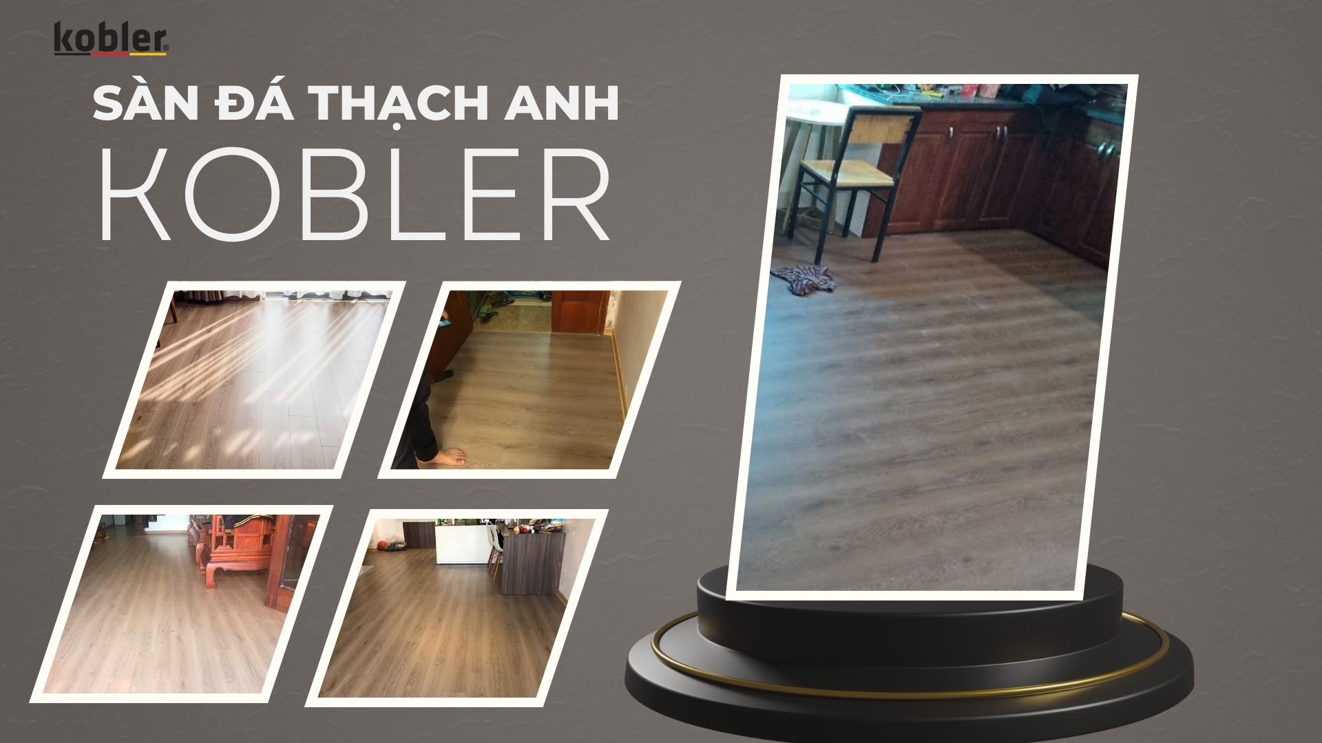 Thiết kế sàn đá thạch anh đẹp
